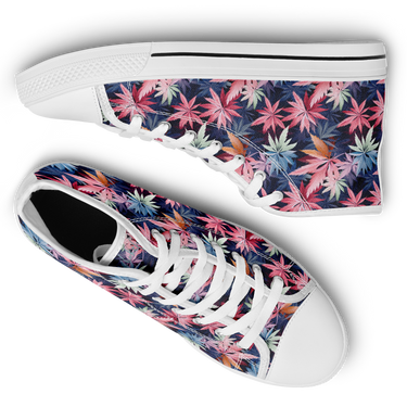 Chokefish™ Urban Peak Retro High Tops-Cannabis-001